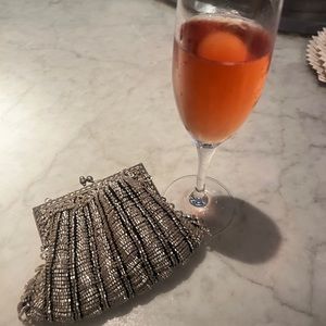 Antique 100 year old Flap purse hand beaded.